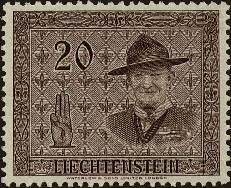 Front view of Liechtenstein 271 collectors stamp