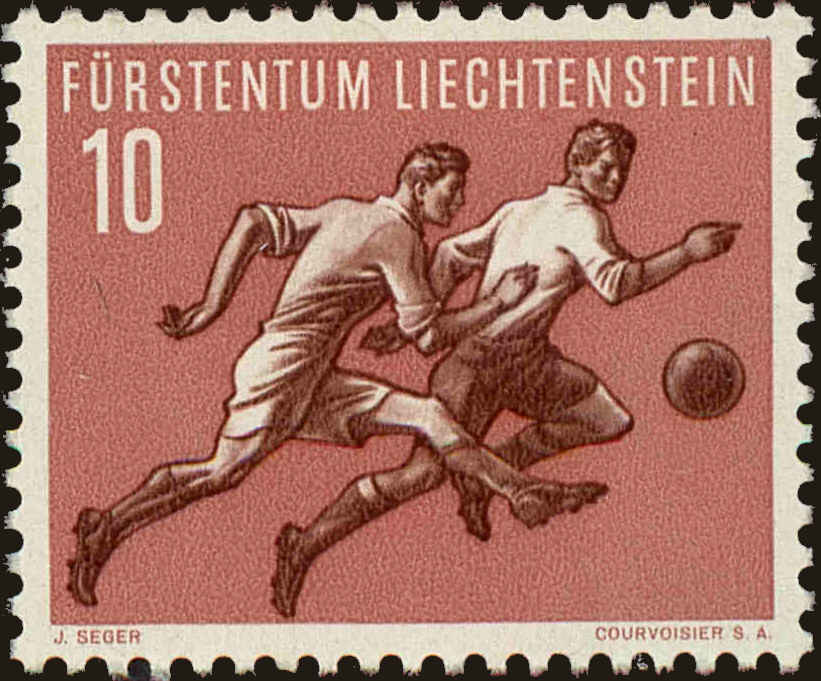 Front view of Liechtenstein 277 collectors stamp