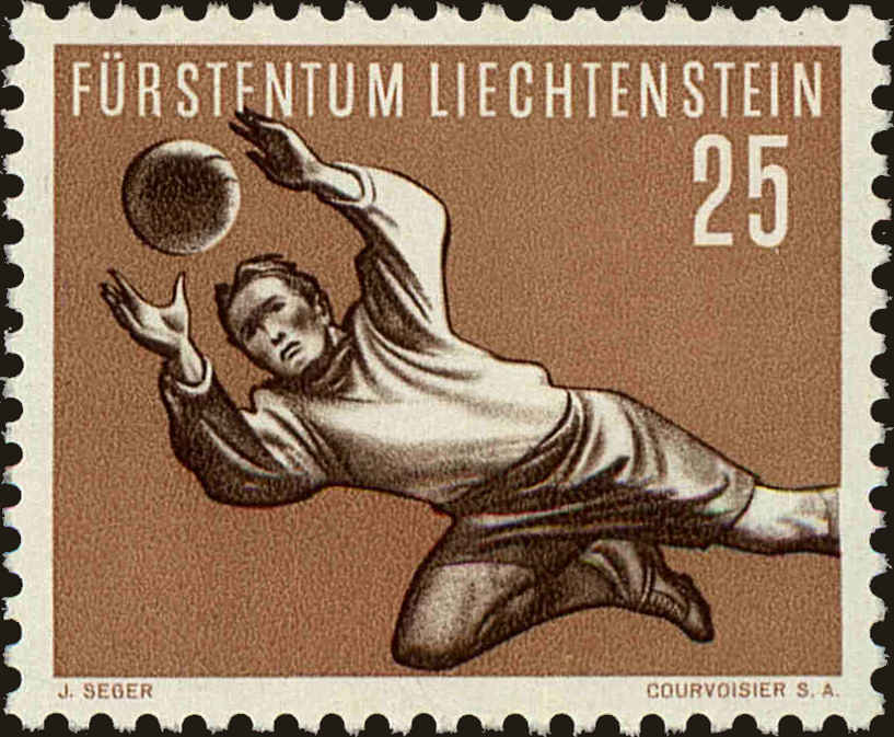 Front view of Liechtenstein 279 collectors stamp