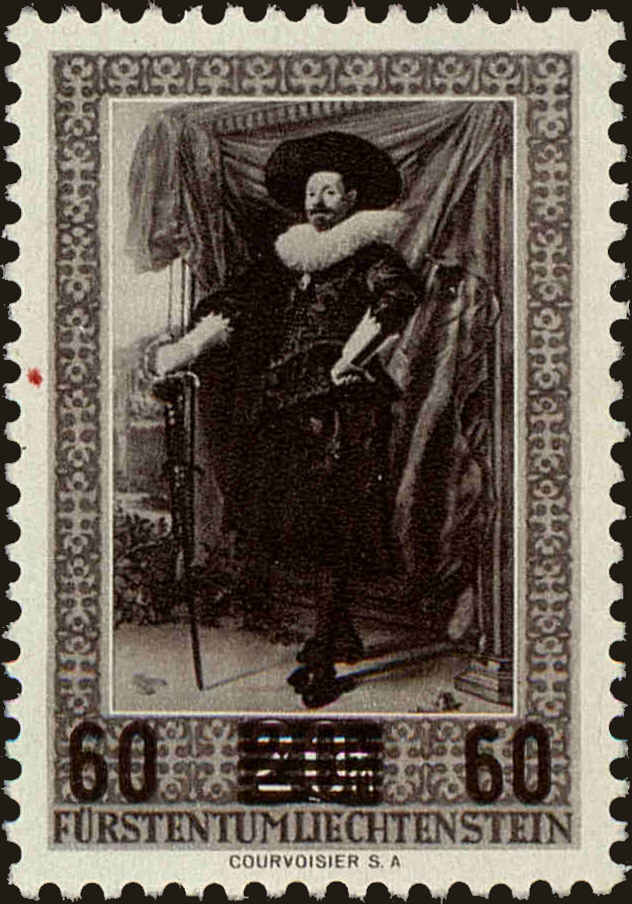 Front view of Liechtenstein 282 collectors stamp