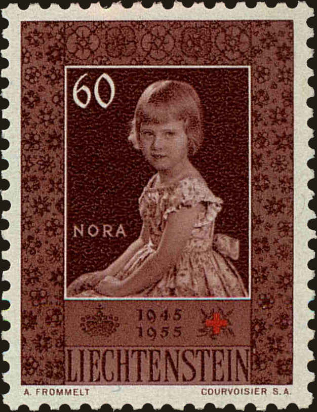 Front view of Liechtenstein 296 collectors stamp