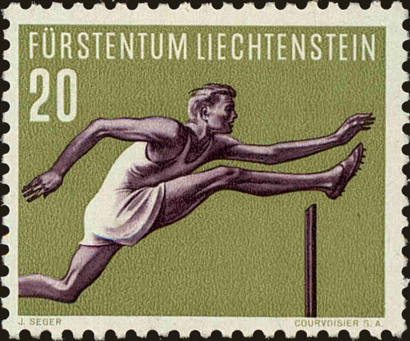 Front view of Liechtenstein 298 collectors stamp