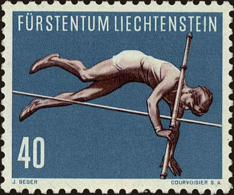 Front view of Liechtenstein 299 collectors stamp