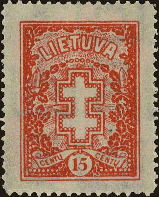 Front view of Lithuania 280 collectors stamp
