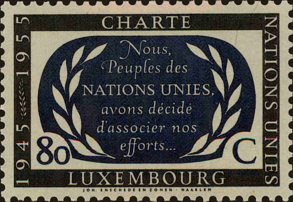 Front view of Luxembourg 306 collectors stamp