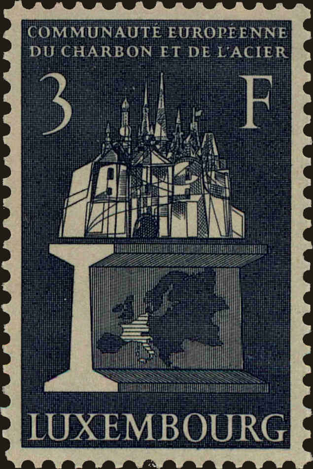 Front view of Luxembourg 316 collectors stamp