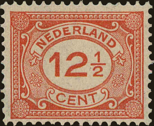 Front view of Netherlands 108 collectors stamp