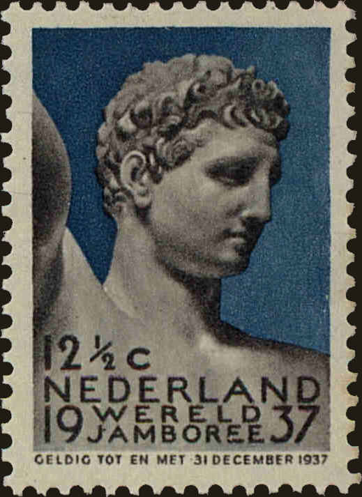 Front view of Netherlands 208 collectors stamp