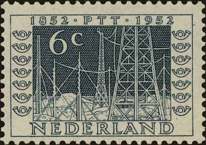 Front view of Netherlands 337 collectors stamp