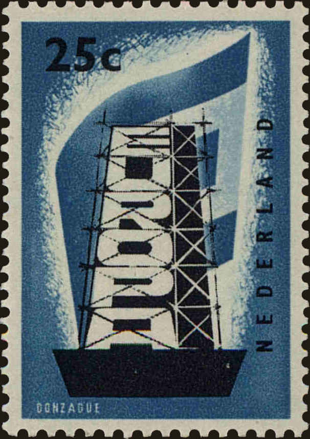 Front view of Netherlands 369 collectors stamp