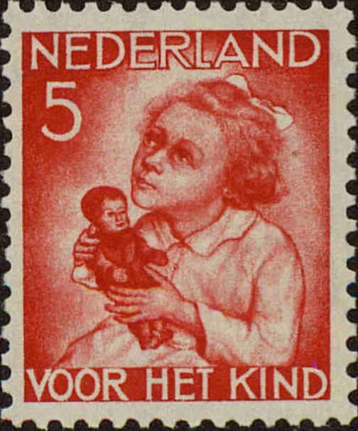 Front view of Netherlands B74 collectors stamp