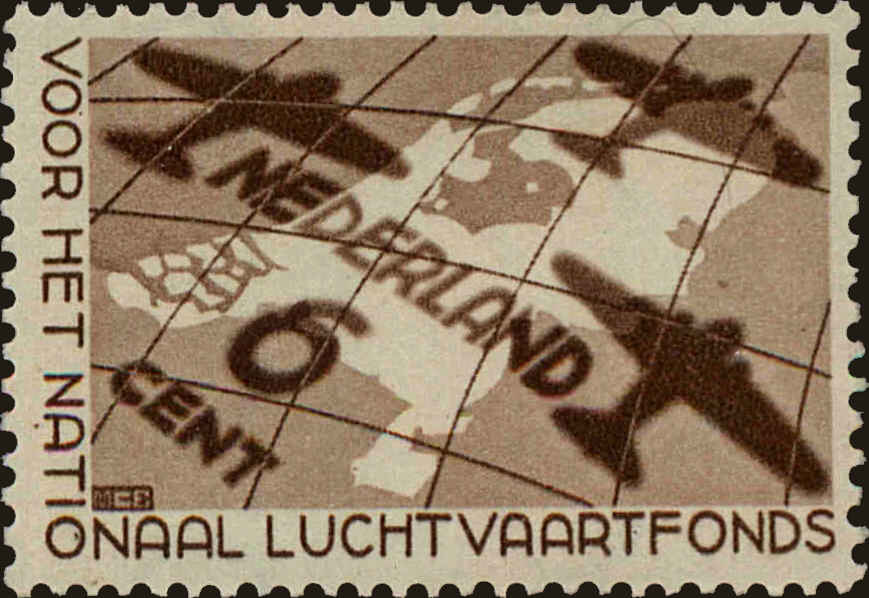 Front view of Netherlands B81 collectors stamp
