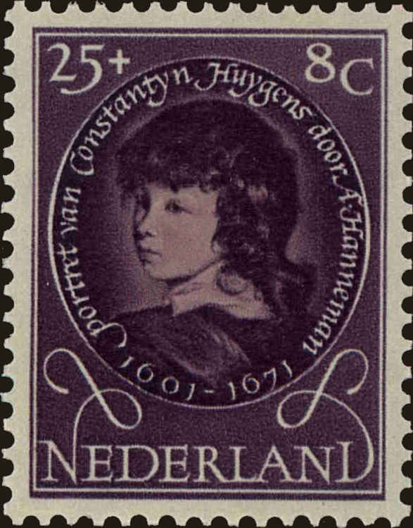 Front view of Netherlands B290 collectors stamp