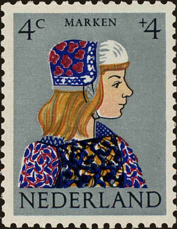 Front view of Netherlands B348 collectors stamp