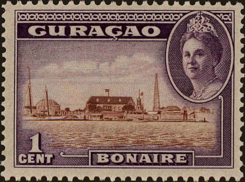 Front view of Netherlands Antilles 164 collectors stamp