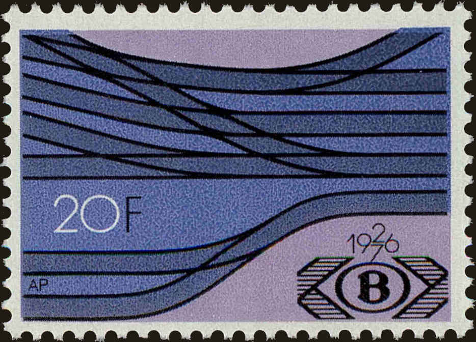 Front view of Belgium Q433 collectors stamp