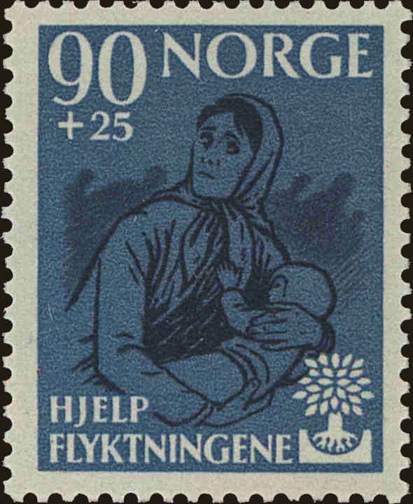 Front view of Norway B65 collectors stamp