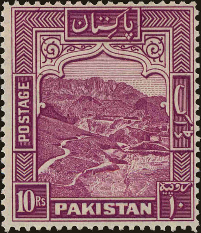 Front view of Pakistan 41 collectors stamp