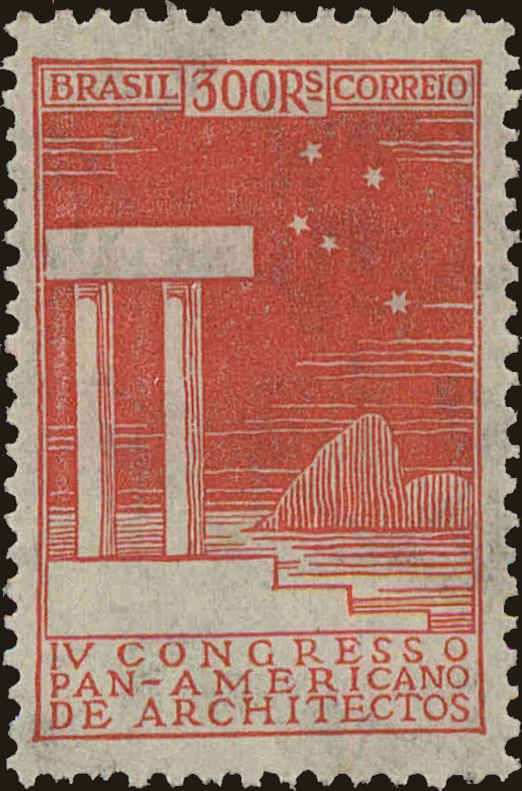 Front view of Brazil 314 collectors stamp