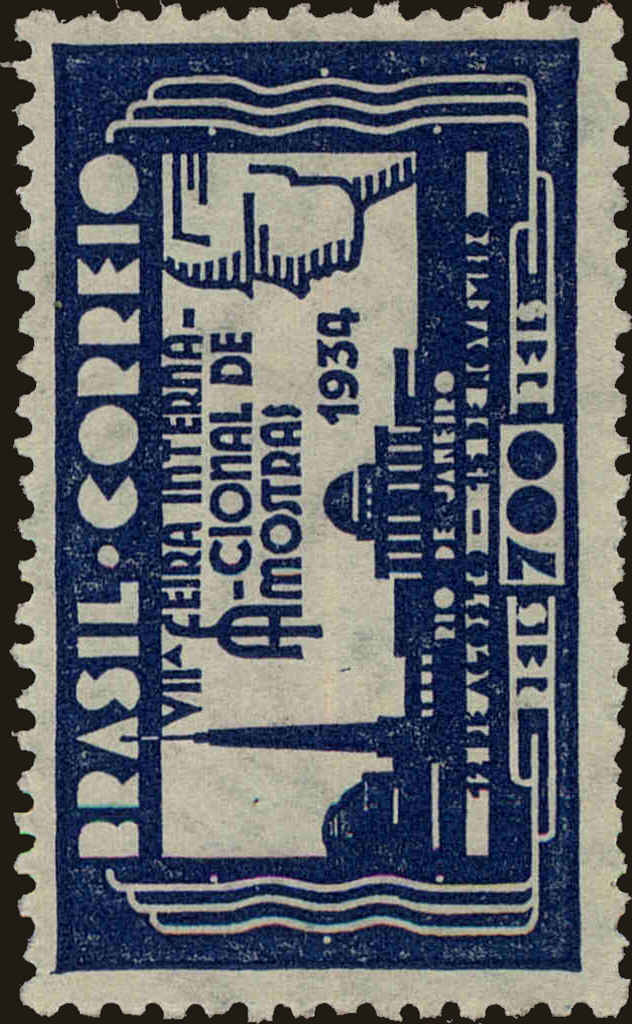 Front view of Brazil 389 collectors stamp