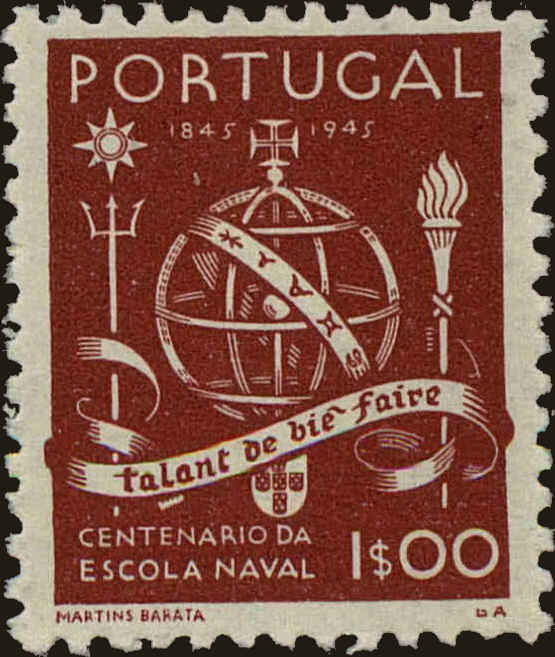 Front view of Portugal 660 collectors stamp