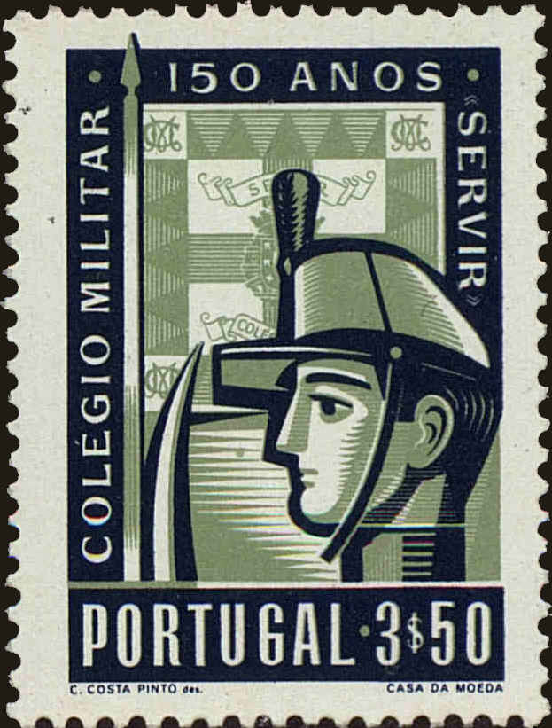 Front view of Portugal 799 collectors stamp