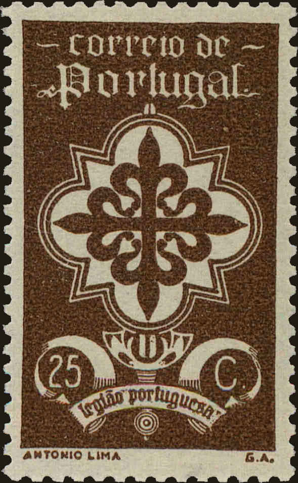 Front view of Portugal 582 collectors stamp