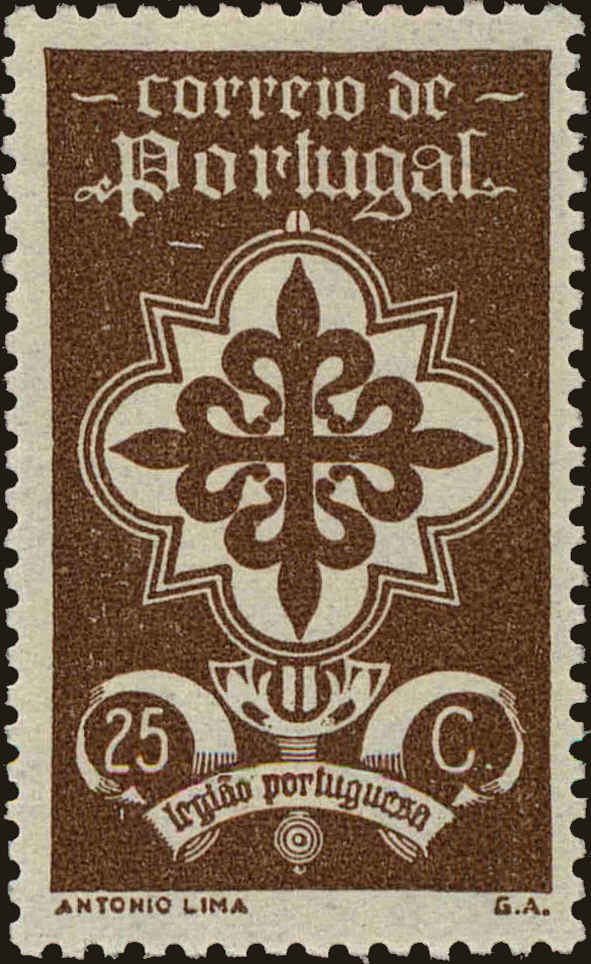 Front view of Portugal 582 collectors stamp