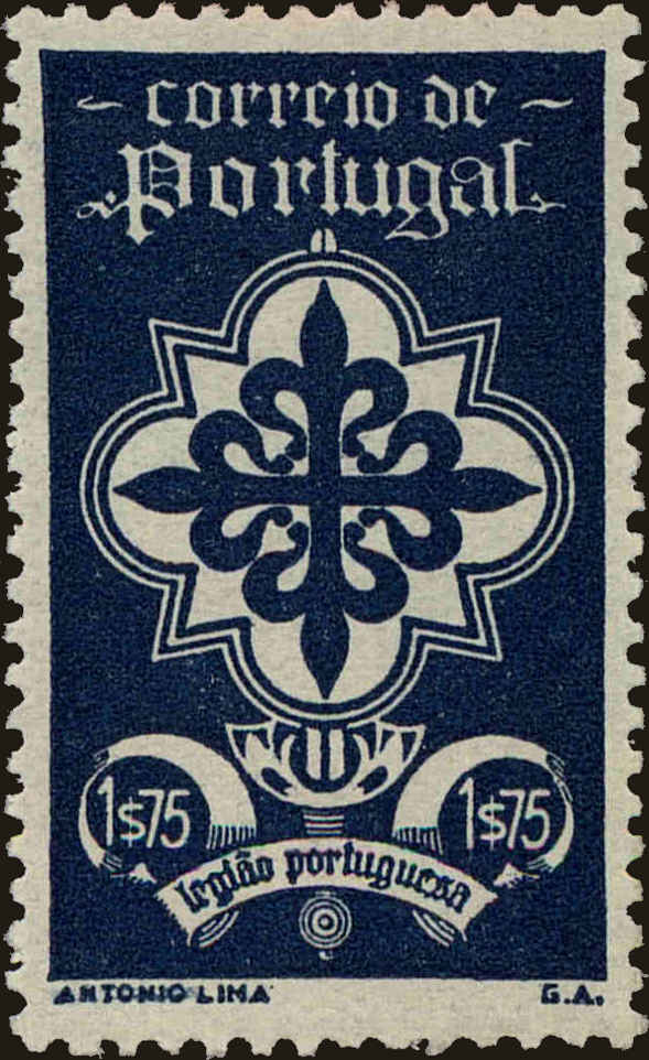 Front view of Portugal 586 collectors stamp