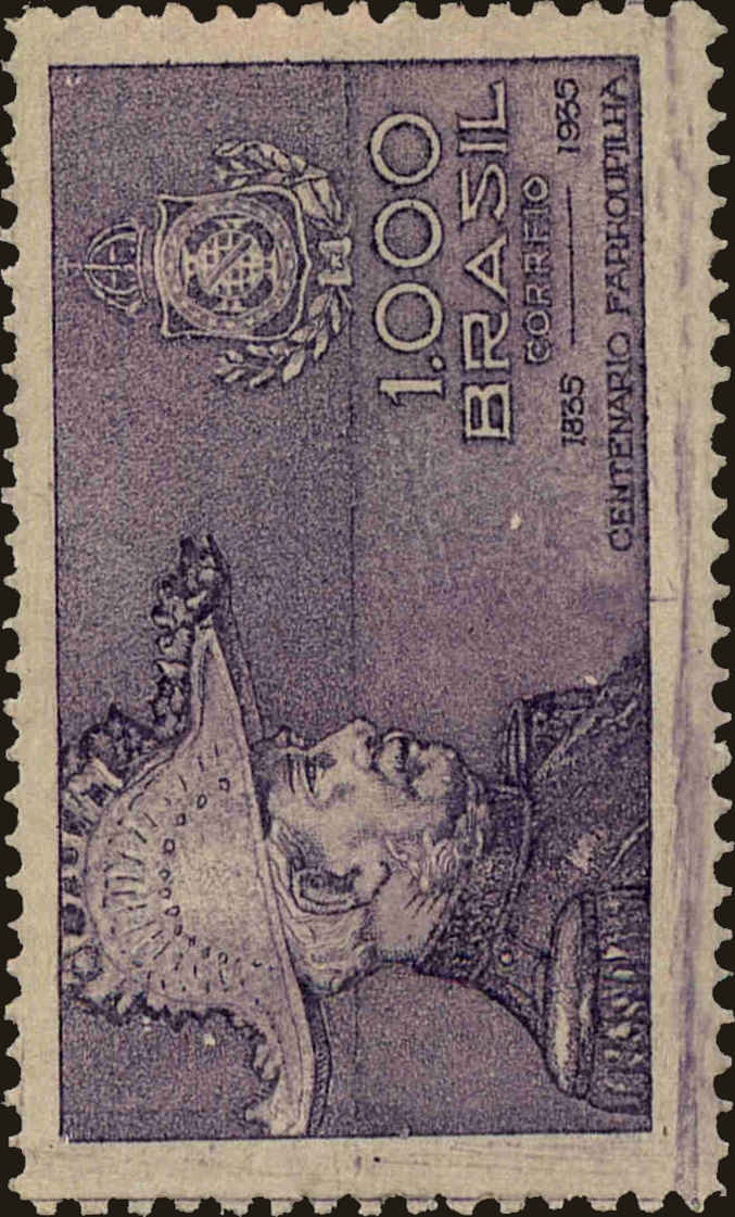 Front view of Brazil 410 collectors stamp