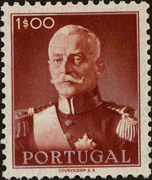 Front view of Portugal 654 collectors stamp