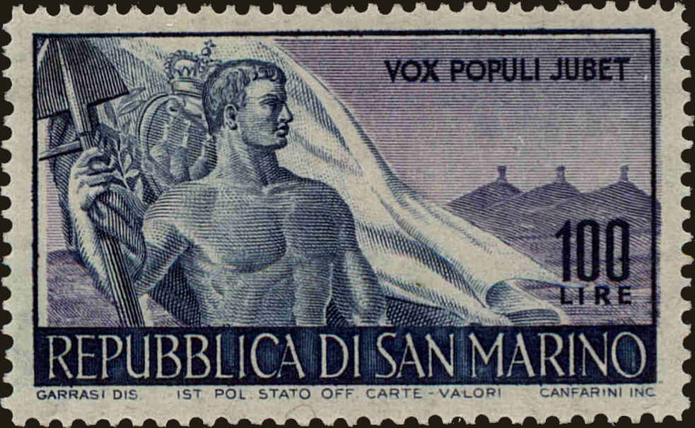 Front view of San Marino 276 collectors stamp