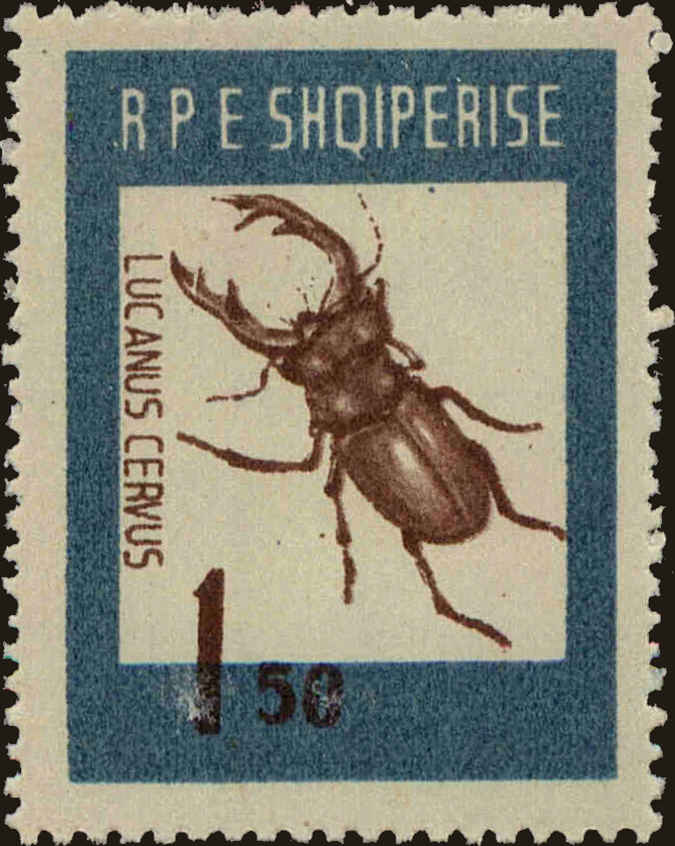 Front view of Albania 661 collectors stamp