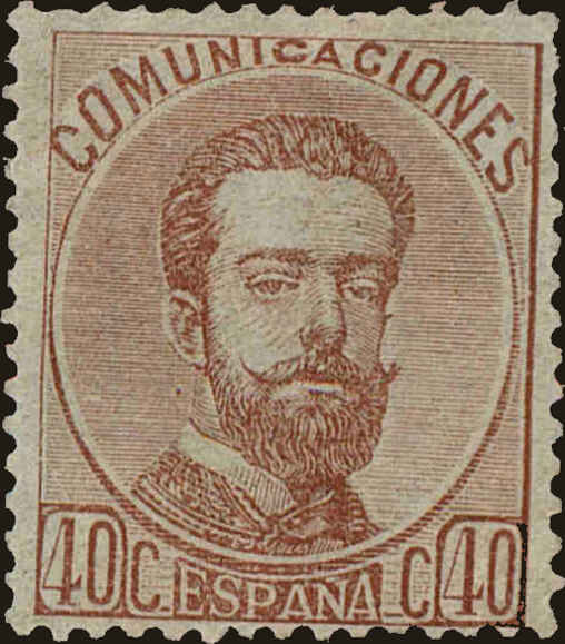 Front view of Spain 185 collectors stamp