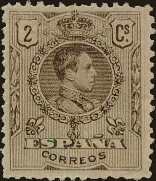 Front view of Spain 315 collectors stamp