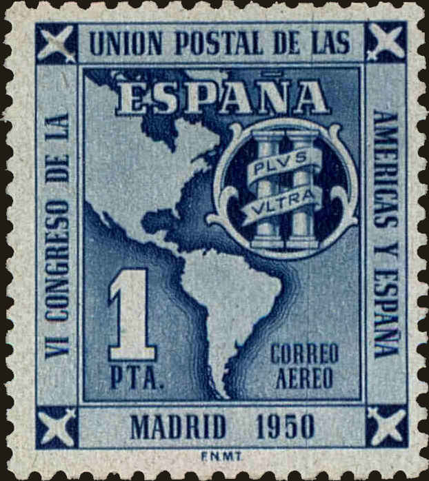 Front view of Spain C131 collectors stamp