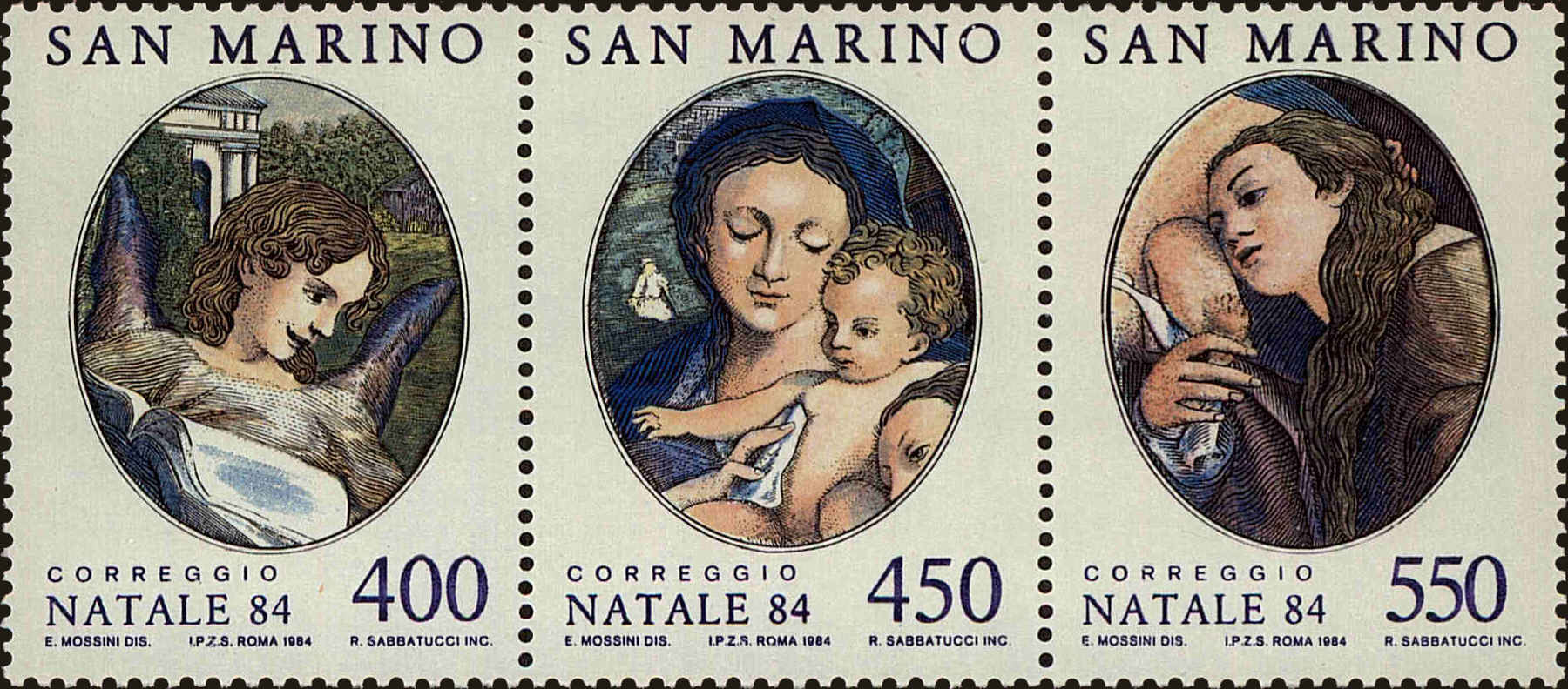 Front view of San Marino 1080a collectors stamp
