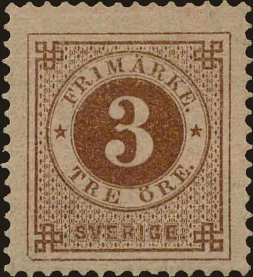 Front view of Sweden 41 collectors stamp