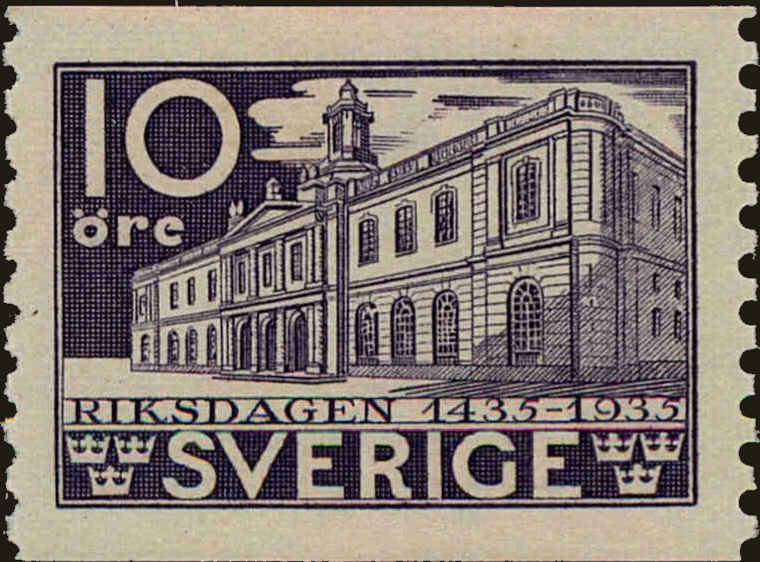 Front view of Sweden 240 collectors stamp