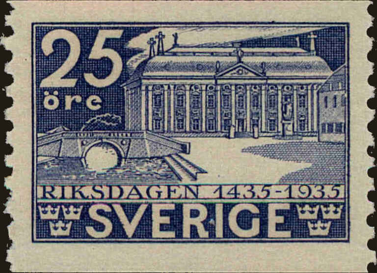 Front view of Sweden 245 collectors stamp