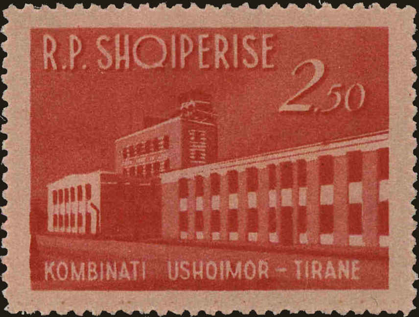 Front view of Albania 697 collectors stamp