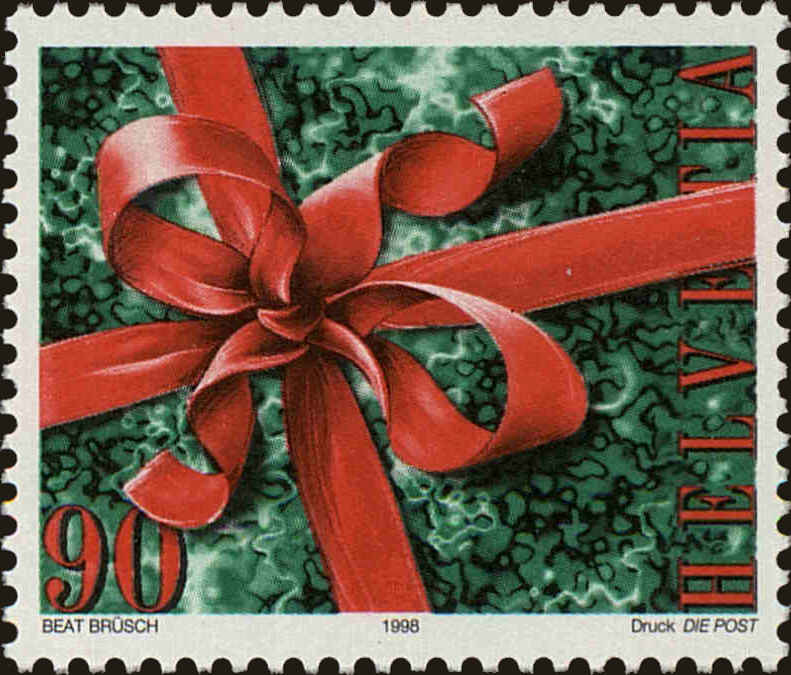 Front view of Switzerland 1036 collectors stamp