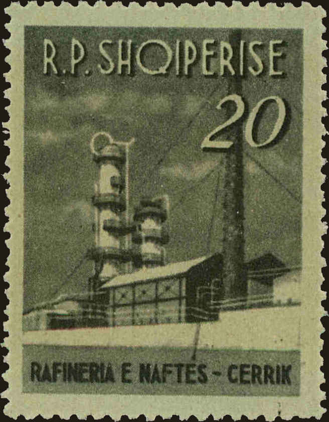Front view of Albania 698 collectors stamp
