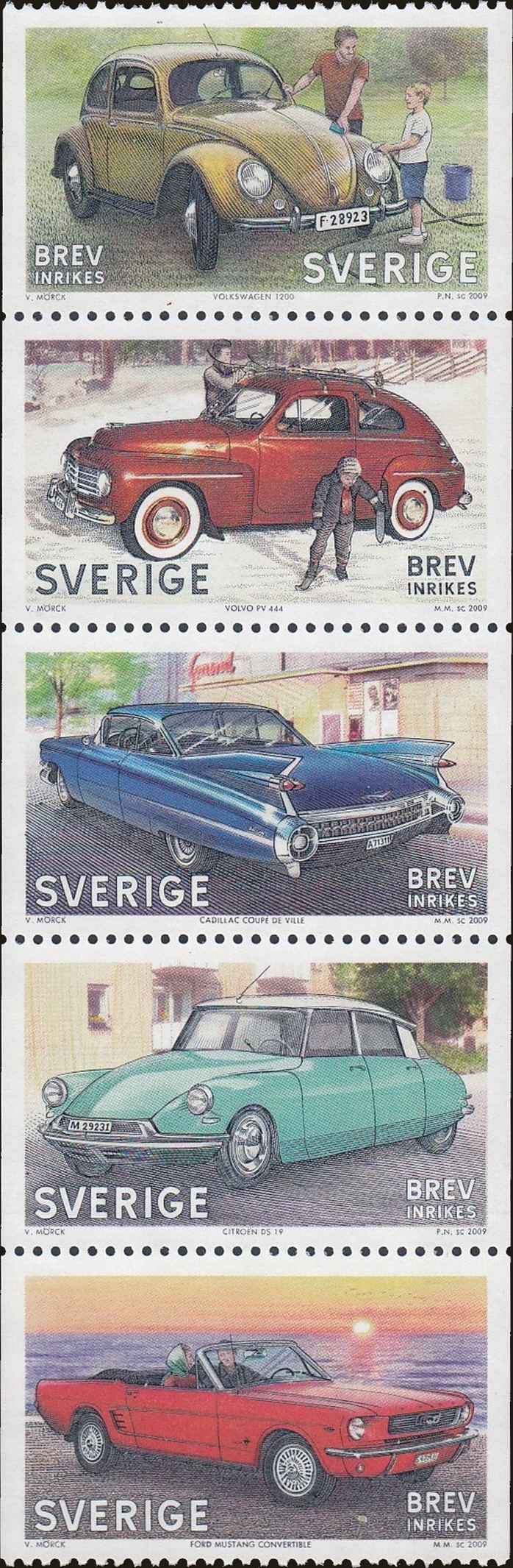 Front view of Sweden 2608 collectors stamp