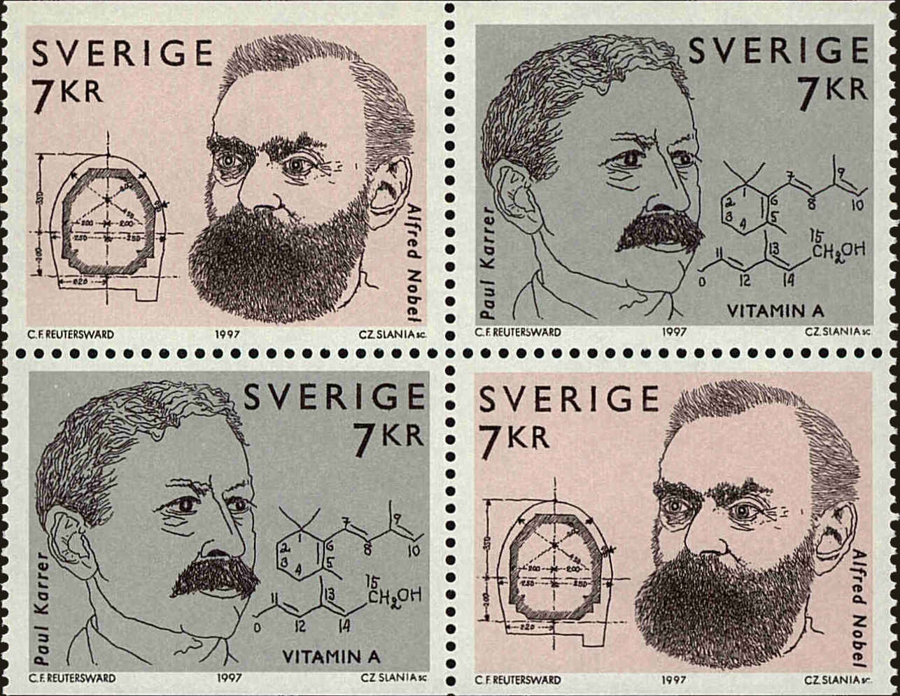 Front view of Sweden 2255a collectors stamp
