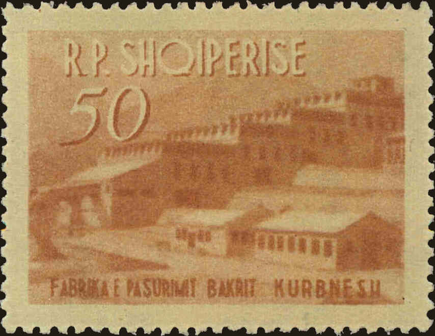 Front view of Albania 700 collectors stamp