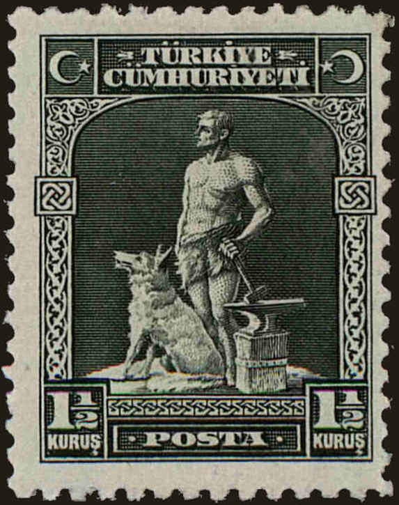 Front view of Turkey 685 collectors stamp