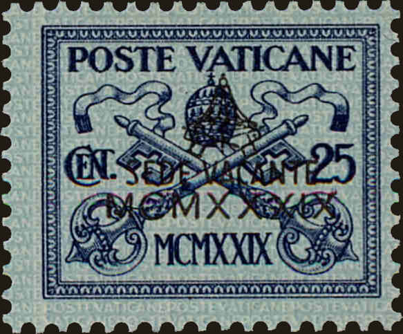 Front view of Vatican City 64 collectors stamp