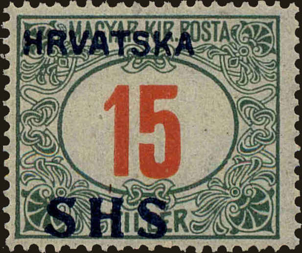 Front view of Kingdom of Yugoslavia 2LJ6 collectors stamp