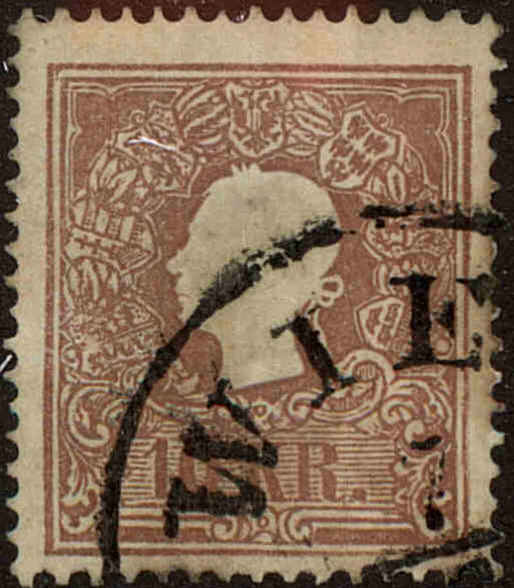 Front view of Austria 10 collectors stamp